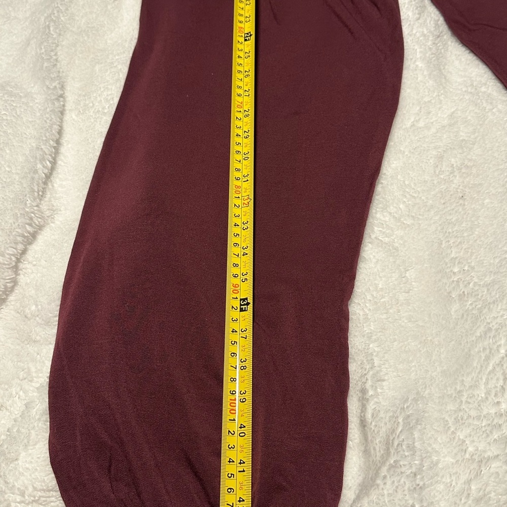 Bleusalt  Burgundy Men’s Long sleeve T-shirt and Jogger pants. - Picture 12 of 15
